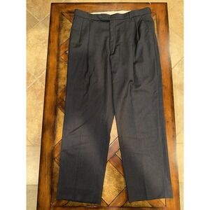 Ballin Pants Men's 36x32 Gray Classic Comfort-"Eze" Super 120's Wool Pleated